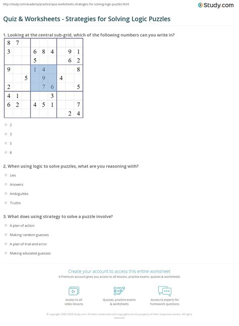 Strategies for Logic Puzzles .